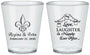 Custom Wedding Plastic Shot Glasses - Love Laughter Happily | 338