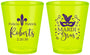 Custom Wedding Plastic Shot Glasses - Mardi Gras | 339