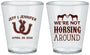 Custom Wedding Plastic Shot Glasses - Horseshoe | 340
