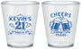 Custom 21st Birthday Plastic Shot Glasses - Cheers To Twenty One Years | 340000