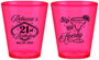 Custom 21st Birthday Plastic Shot Glasses - Sip Sip Hooray Vegas | 340006