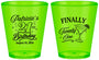 Custom 21st Birthday Plastic Shot Glasses - Finally Twenty One | 340008