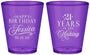 Custom 21st Birthday Plastic Shot Glasses - Twenty One Years In The Making | 340023