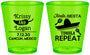 Custom Wedding Plastic Shot Glasses - Fiesta Siesta Tequila Repeat | 344