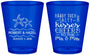 Custom Wedding Plastic Shot Glasses - Sandy Feet Salty Kisses | 356