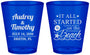 Custom Wedding Plastic Shot Glasses - Started On The Beach | 361