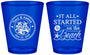 Custom Wedding Plastic Shot Glasses - Started On The Beach | 362