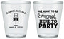 Custom Wedding Plastic Shot Glasses - Formal Here To Party | 366