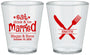 Custom Wedding Plastic Shot Glasses - Eat Drink Be Married | 368