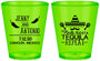 Custom Wedding Plastic Shot Glasses - Fiesta Siesta Tequila Repeat | 369