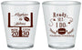 Custom Wedding Plastic Shot Glasses - Football | 394