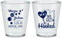 Custom Wedding Plastic Shot Glasses - We Got Hooked Fish | 396