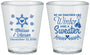 Custom Wedding Plastic Shot Glasses - Christmas Winter | 399