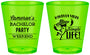 Custom Bachelor Party Plastic Shot Glasses - Hast La Vista Single Life | 40003