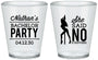 Custom Bachelor Party Plastic Shot Glasses - She Said No Strip Club | 40005