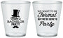 Custom Bachelor Party Plastic Shot Glasses - Formal | 40007