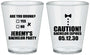 Custom Bachelor Party Plastic Shot Glasses - Caution Expires On | 40013