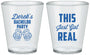 Custom Bachelor Party Plastic Shot Glasses - Just Got Real | 40024
