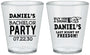 Custom Bachelor Party Plastic Shot Glasses - Last Night Of Freedom | 40029