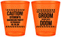 Custom Bachelor Party Plastic Shot Glasses - Groom Rhymes Doom | 40042