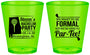 Custom Bachelor Party Plastic Shot Glasses - Golf Par Tee | 40043
