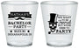 Custom Bachelor Party Plastic Shot Glasses - Formal Skeleton | 40048