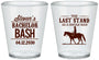 Custom Bachelor Party Plastic Shot Glasses - The Last Stand | 40050