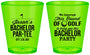 Custom Bachelor Party Plastic Shot Glasses - Golf | 40052