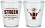 Custom Bachelor Party Plastic Shot Glasses - Stolen | 40053