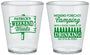 Custom Bachelor Party Plastic Shot Glasses - Camping | 40064