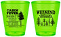 Custom Bachelor Party Plastic Shot Glasses - Camping | 40065