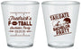 Custom Bachelor Party Plastic Shot Glasses - Football | 40067