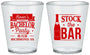 Custom Bachelor Party Plastic Shot Glasses - Stock The Bar | 40073