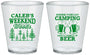 Custom Bachelor Party Plastic Shot Glasses - Camping | 40091