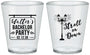 Custom Bachelor Party Plastic Shot Glasses - Mardi Gras | 40092