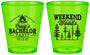 Custom Bachelor Party Plastic Shot Glasses - Camping | 40093