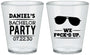 Custom Bachelor Party Plastic Shot Glasses - We Fucked Up | 40099