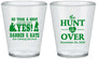 Custom Wedding Plastic Shot Glasses - The Hunt Is Over | 403