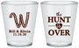 Custom Wedding Plastic Shot Glasses - Monogram Hunt Is Over | 406