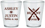 Custom Wedding Plastic Shot Glasses - The Hunt Is Over | 412