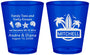 Custom Wedding Plastic Shot Glasses - Sandy Toes Salty Kisses | 419