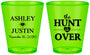 Custom Wedding Plastic Shot Glasses - The Hunt Is Over | 422