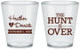 Custom Wedding Plastic Shot Glasses - The Hunt Is Over | 427
