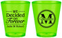 Custom Wedding Plastic Shot Glasses - Monogram | 435
