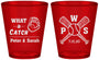 Custom Wedding Plastic Shot Glasses - Baseball | 443