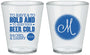 Custom Wedding Plastic Shot Glasses - Monogrammed | 450