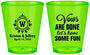 Custom Wedding Plastic Shot Glasses - Monogrammed | 462
