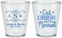 Custom Wedding Plastic Shot Glasses - Eat Drink Be Married | 463