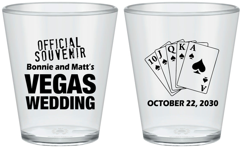 Custom Wedding Plastic Shot Glasses - Las Vegas | 465