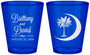 Custom Wedding Plastic Shot Glasses - Palmetto Tree | 478
